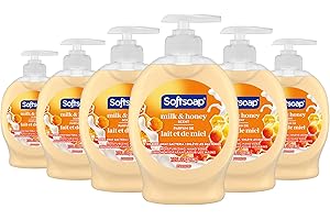 Softsoap Moisturizing Liquid Hand Soap Pump, Milk and Honey - 221ml (Case Pack of 6)
