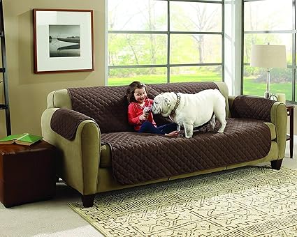 Granth Enterprise Waterproof Three Seater Pet Dog Couch Sofa Mat Sofa Slipcovers Cheap for Living Room Universal Couch Furniture Sofa Covers, 167 * 110 cm, Random