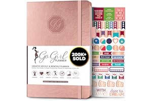 GoGirl Planner and Organizer for Women – A5 Size Weekly Planner, Goals Journal & Agenda to Improve Time Management, Productiv