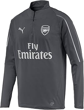 arsenal black training top