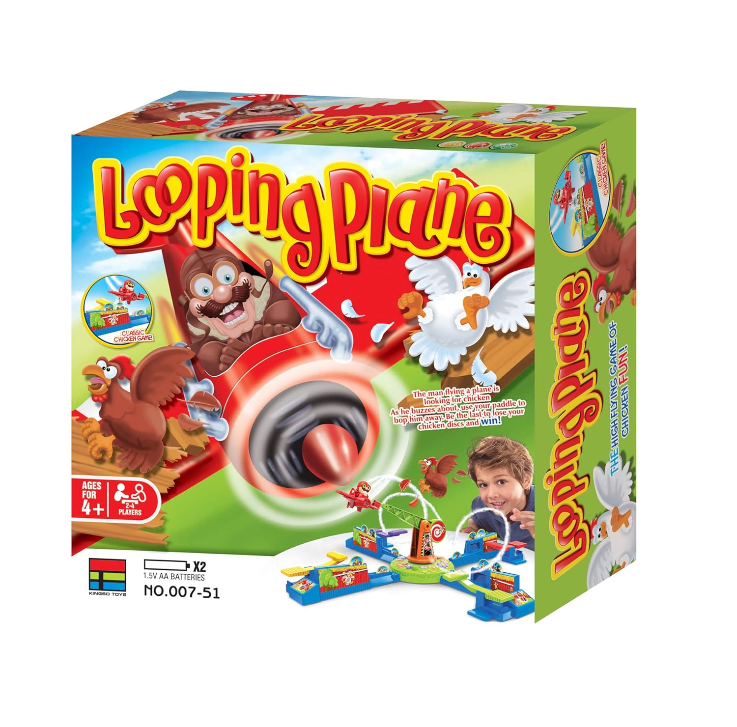 Jeux de société Neo Toys Lavion Qui Vole Les Poules 00751 Lancer Looping Plane Jeux et Jouets