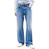 Tommy Jeans Womens Mia Mid Rise Relaxed Straight Jeans