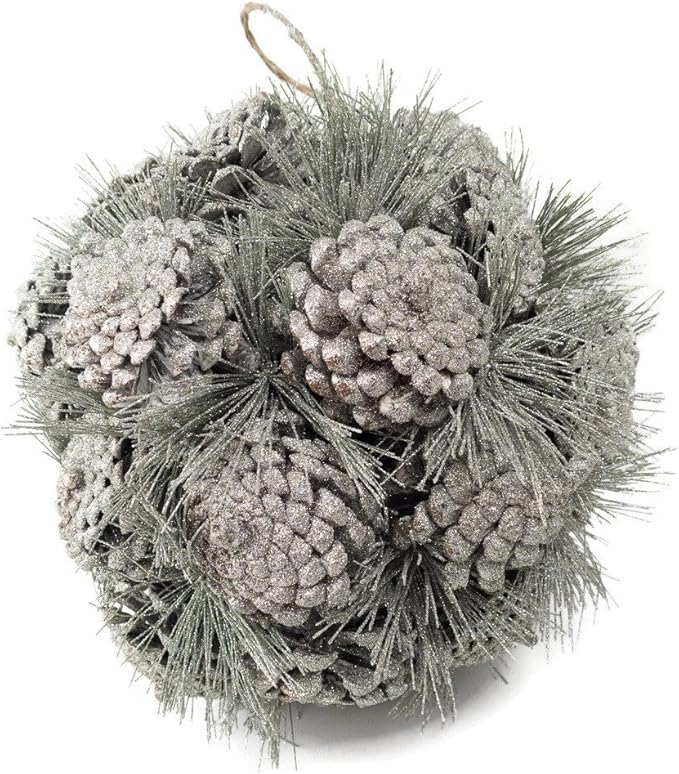 Pine Cone Orb Platinum 12" Home & Kitchen