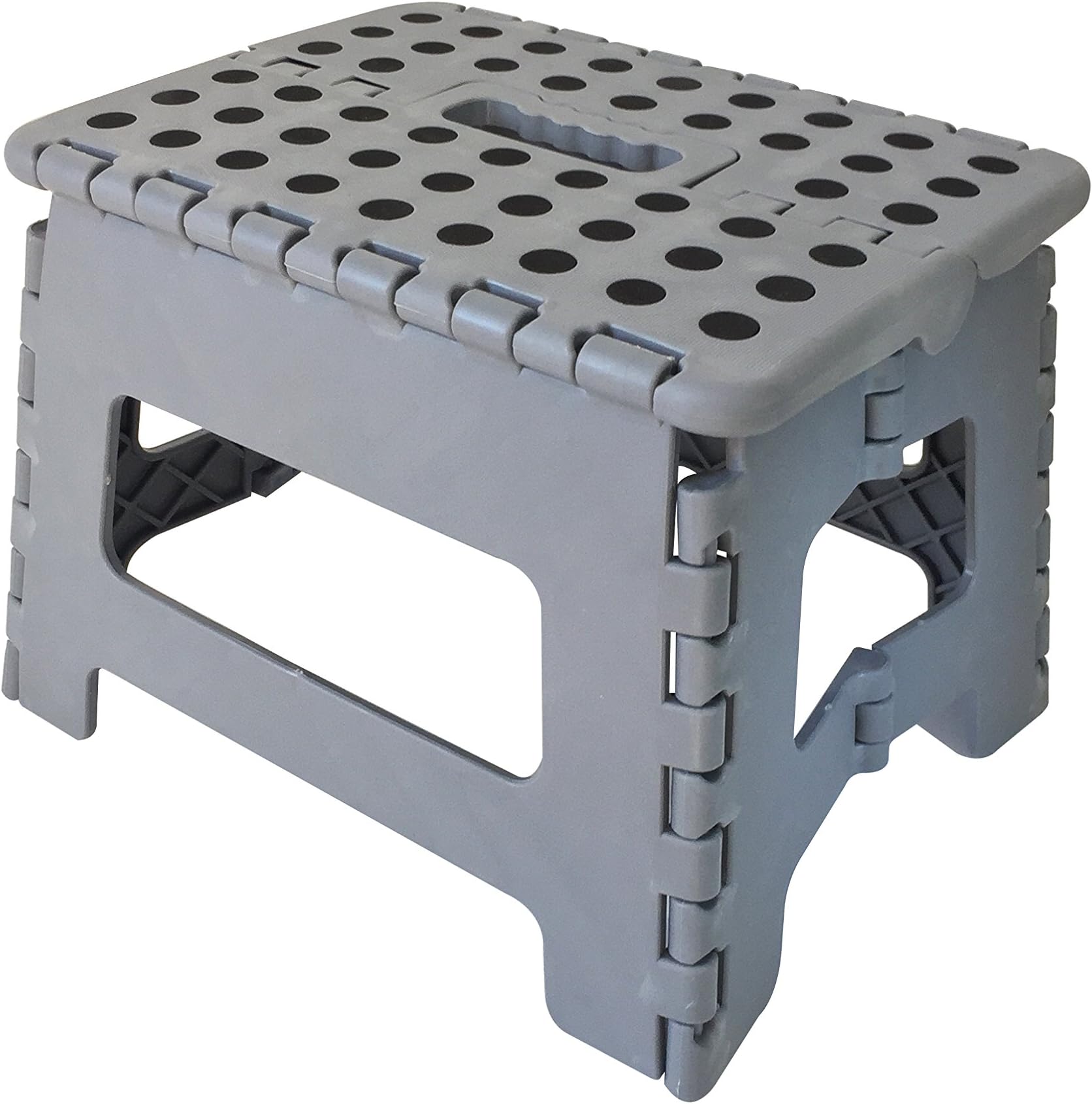 HomeTropics Non Slip Folding Step Stool for Kids and Adults | 9 Inches in Height