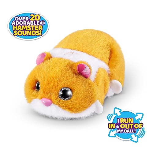 Pets Alive Hamstermania (Orange) by ZURU Hamster, Electronic Pet