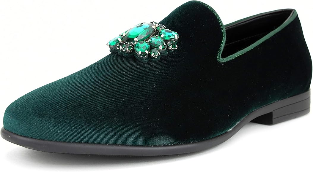 mens velvet slip on shoes
