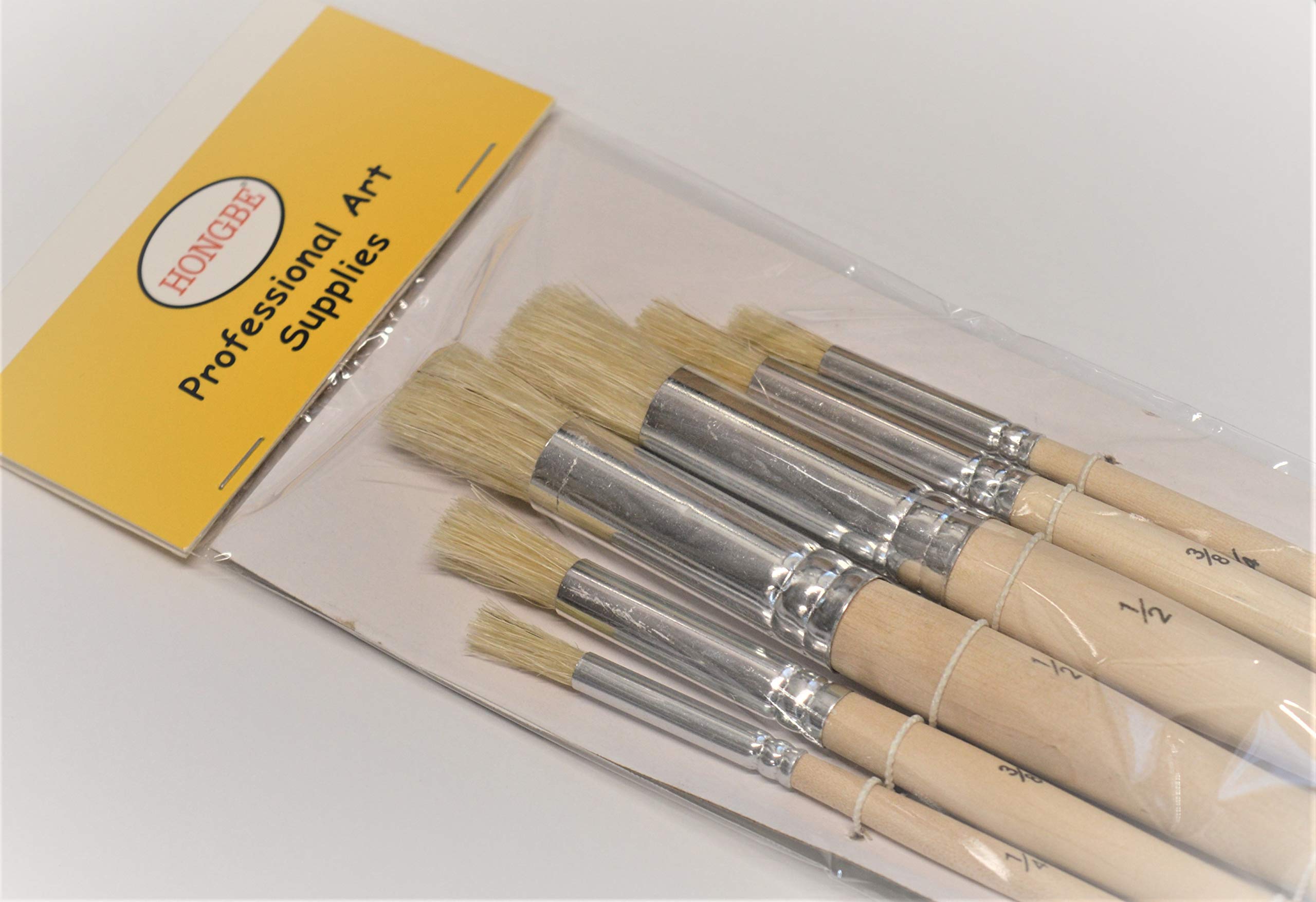 HONGBE 6 Stencil Set brushes VALUE PACK Stenciling Brush