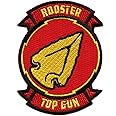 Top Gun Maverick Rooster Badge Patch Classic Pilot Arrow Embroidered Iron On