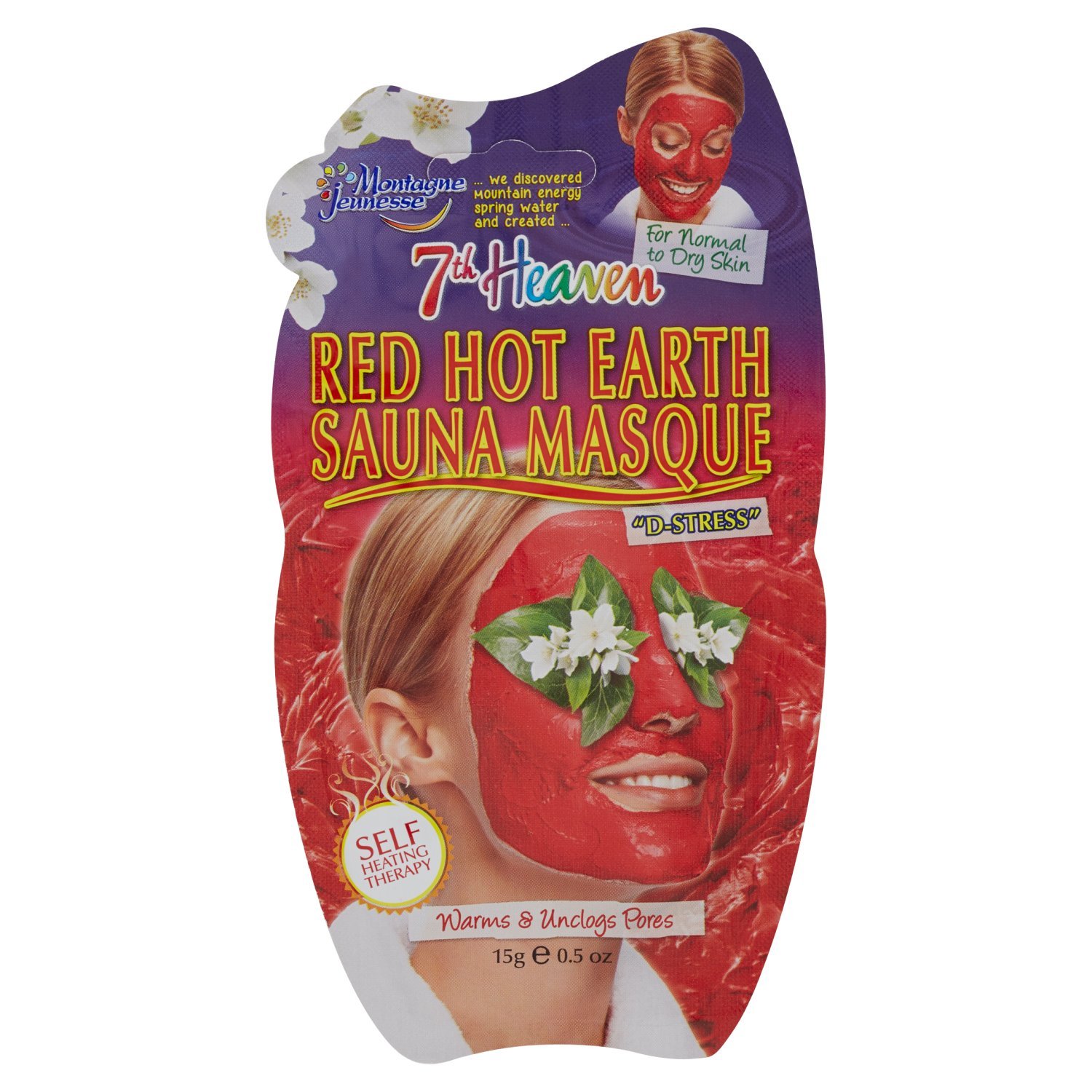 Montagne Jeunesse Red Hot Earth Sauna Masque 05 Ounce 12 Count