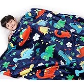 Lukeight Dinosaur Toddler Blanket Gifts for Boys and Girls, Plush Dino Throw Blanket for Kids and Adults, Thick and Warm Kids Blanket Birthday Gifts for Teens (Dinosaur, 50x60 Inches)