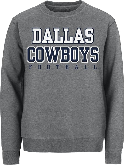 Dallas Cowboys Sudadera de Forro Polar estándar para Hombre, Sudadera