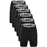 Strecken 6 Pack of Men's Boxer Briefs Ultra Soft Breathable Cotton Underwear Moisture Wicking Men's Briefs Value Pack