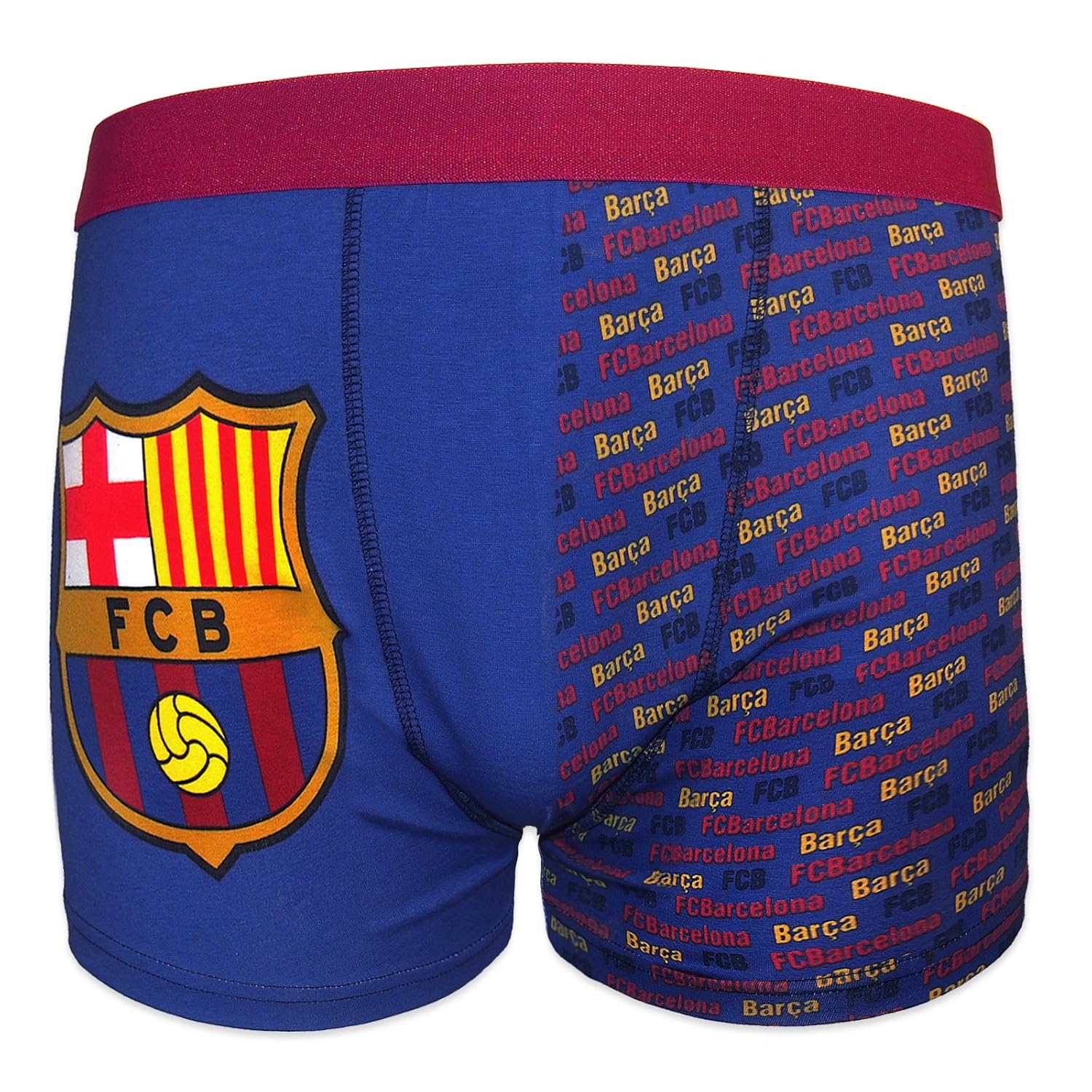 Avec Blason 1 Boxer Theme Football Fc Barcelona Officiel Garcon Boxers Vetements