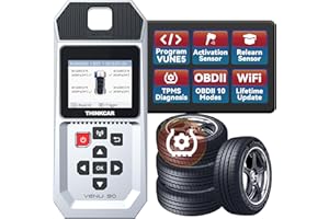 THINKTPMS VENU90 TPMS OBD2 Scanner Diagnostic Tool, Activate/Read/Learn TPMS Sersor, Programming THINKCAR/MUCAR Sensors(315/ 