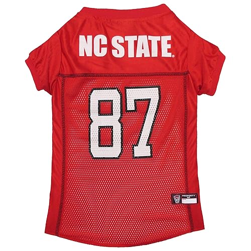 Pets First NCAA College North Carolina State Wolfpack Mesh Jersey for DOGS & CATS, XX-Large. Licensed Dog Jersey with your Favorite Football/Basketball College Team