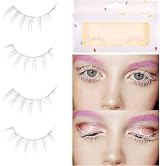 Kare & Kind White False Eyelashes - Natural Lightweight 2 Pairs for Cosplay view 3