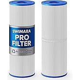 Swimara 2-Pack PRB25-IN Hot Tub Filter Replacement & Spa Filter for Unicel C-4326, Filbur FC-2375 - Universal Fit for Nordic, Beachcomber, Coleman, Viking & Pentair - 5x13 Inch Cartridge, 25 Sq. Ft.
