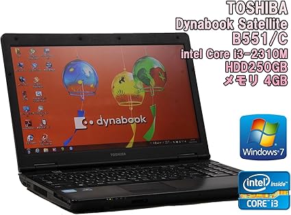 Amazon Co Jp Default Used Laptop Toshiba Dynabook Satellite B551 C Windows7 Core I3 2310 M 2 1 Ghz Memory Gb Hdd250gb Wlan Without Computers Peripherals