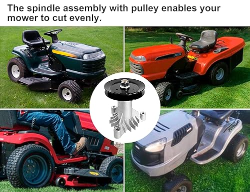130794 Spindle 153535 Pulley Compatible with Craftsman Mower Spindle  Assembly with Pulley Compatible with Cr