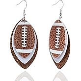 Smilelife Cute Football Earrings for Women Dangle Earrings Sporty Jewelry Gifts for Game Day Tailgating Football Themed Party Everyday Wear