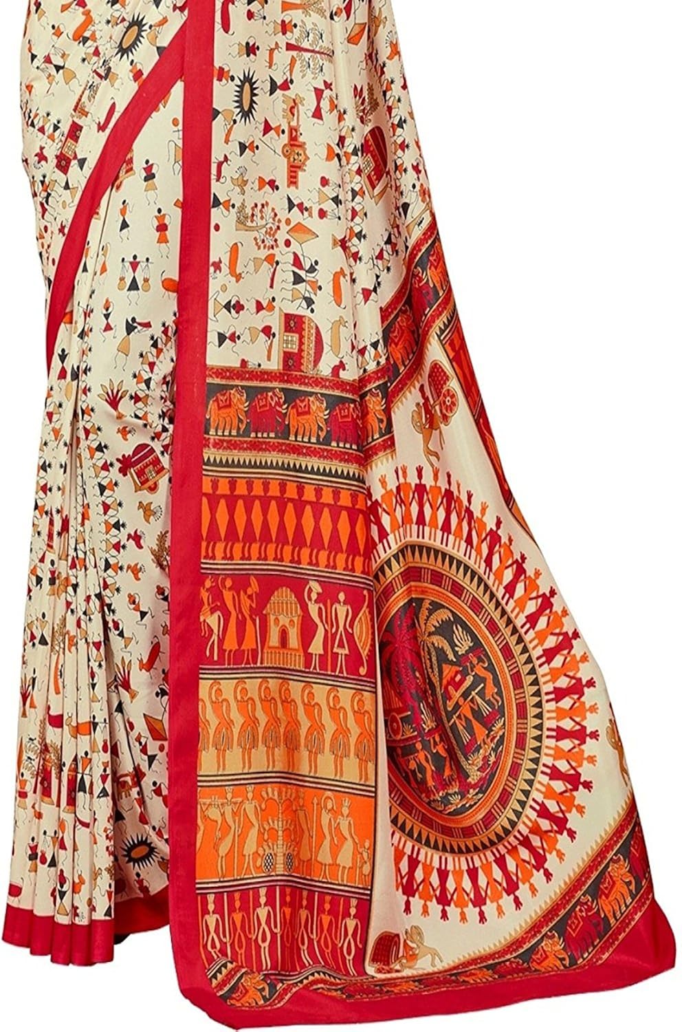 fabdiamond women's cotton saree with blouse piece(free_size)