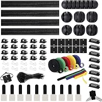 50 Piezas Organizador De Cables Con Adhesivo - Sujecables Reutilizables Para Escritorio, TV, Hogar