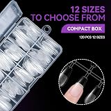 gelike ec Medium Coffin Nail Tips 120pcs 12 Sizes for DIY Salon view 4