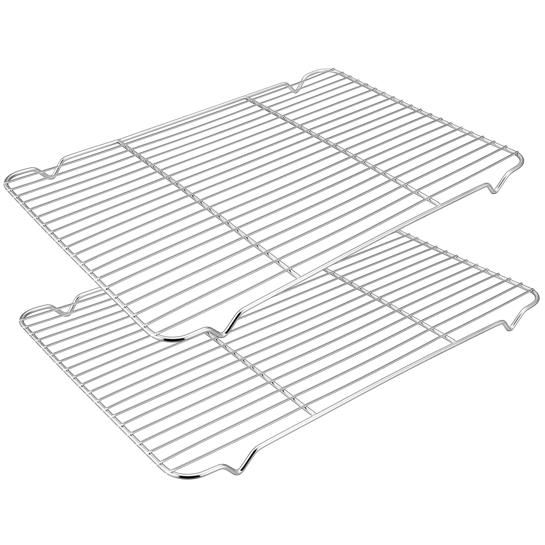 HaWare Extra Large Cooling Rack Set of 2, Stainless Steel Wire Rack for Baking Cooking Roasting Drying, 42.2 x 29 x 2cm, Oven Tray Rack for Cake/Meat/Cookie, Healthy & Dishwasher Safe