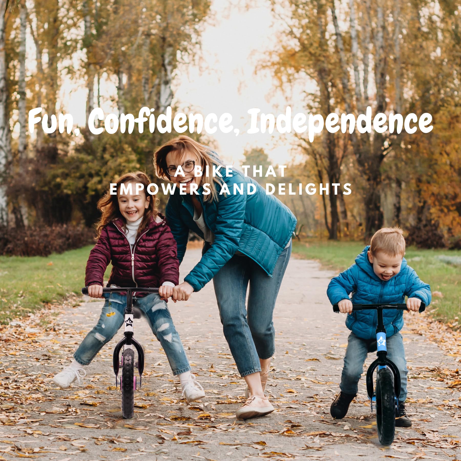 16 Inch Balance Bike, Toddler Bicycle Ages 5-8, Air Tires, Footrests, No Pedals Push Bike, Toddler Outdoor Toy Bike for Kids, Boys Girls