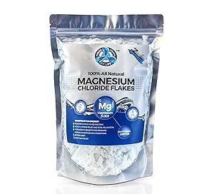 All Natural Magnesium Chloride Flakes, Best Pure Zechstein Inside for Baths, Foot Soaks and Relaxation, Numerous Health Benefits - 2lb bulk bag