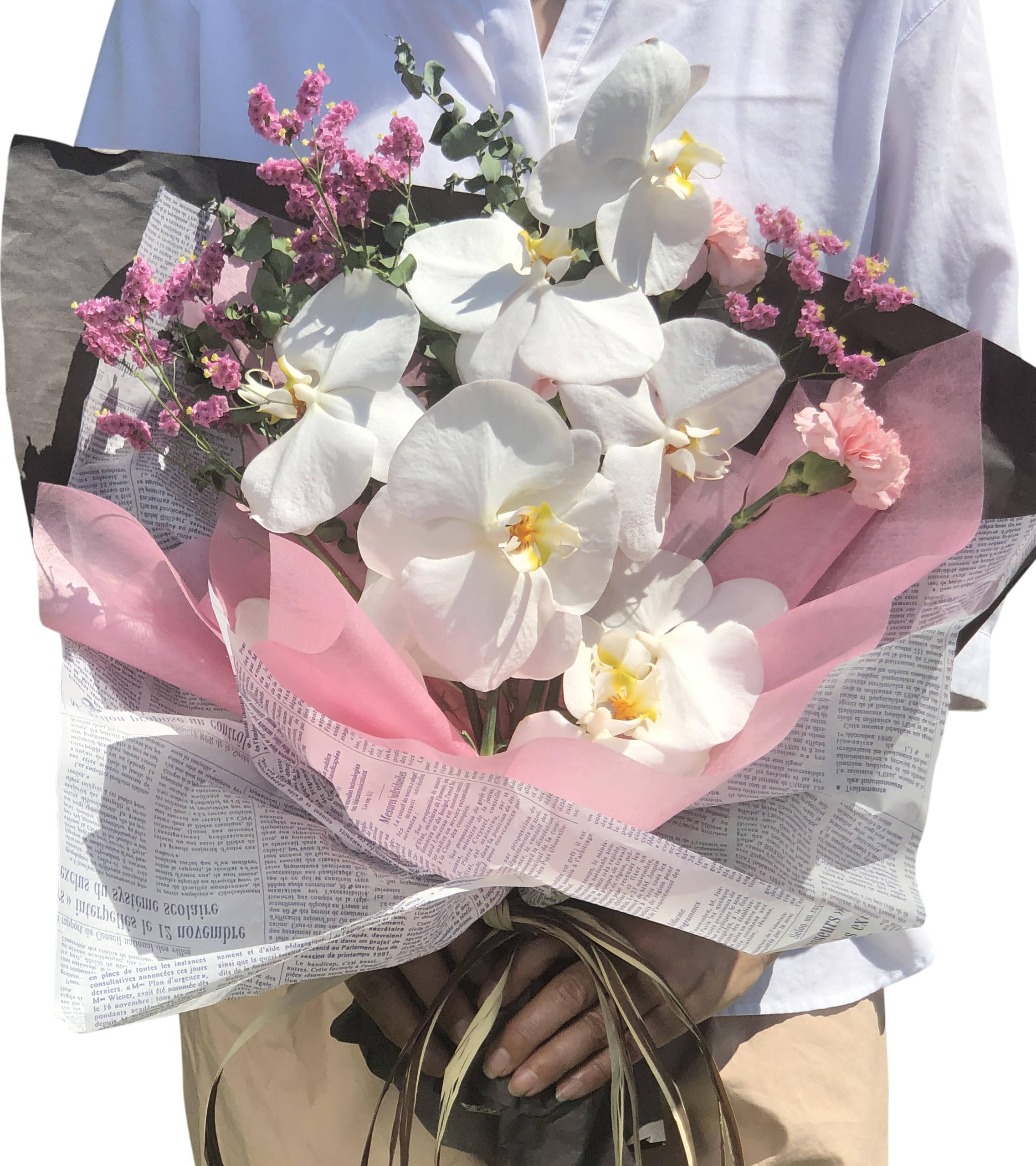 胡蝶蘭専門店らんや 生花 胡蝶蘭花束 Sピンク【配送停止】北海道、青森県、秋田県、岩手県、福島県、山形県、長野県、山梨県【配送不可】沖縄、離島/「法人向け」 就任 開店 などのお祝いから「個人向け」 ギフト 誕生日 プレゼント お悔み お供え まで/イエロー/P1565商品画像