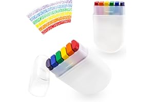 Zolunu 2 Pack Pride Face Paint Rainbow Face Paint for Gay Pride Day Celebrations Party, Gay Pride Rainbow Flag Color Crayon for Face Body