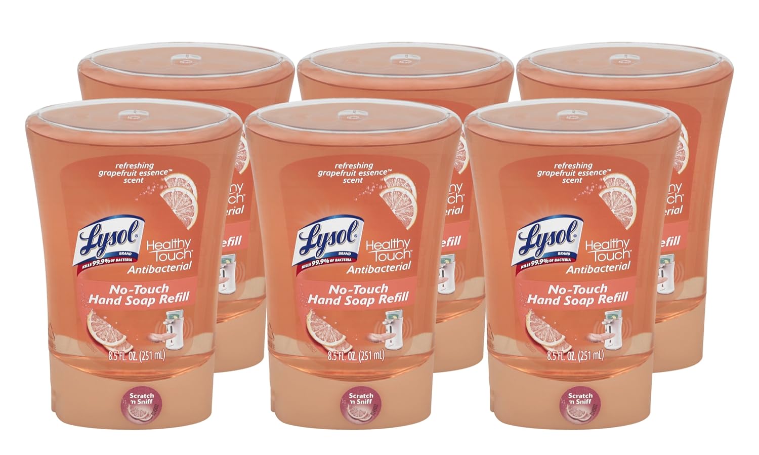 Lysol NoTouch Hand Soap Refill, Refreshing Grapefruit