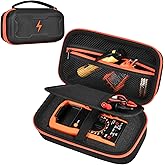 Case Compatible with Klein Multimeter MM325 MM300(69149P) Multi Meter Testers, Storage Carrying Organizer for Electrical Test Kit Voltage/Outlet Tester, Wire Stripper, Leads & Batteries (Box Only) (S)