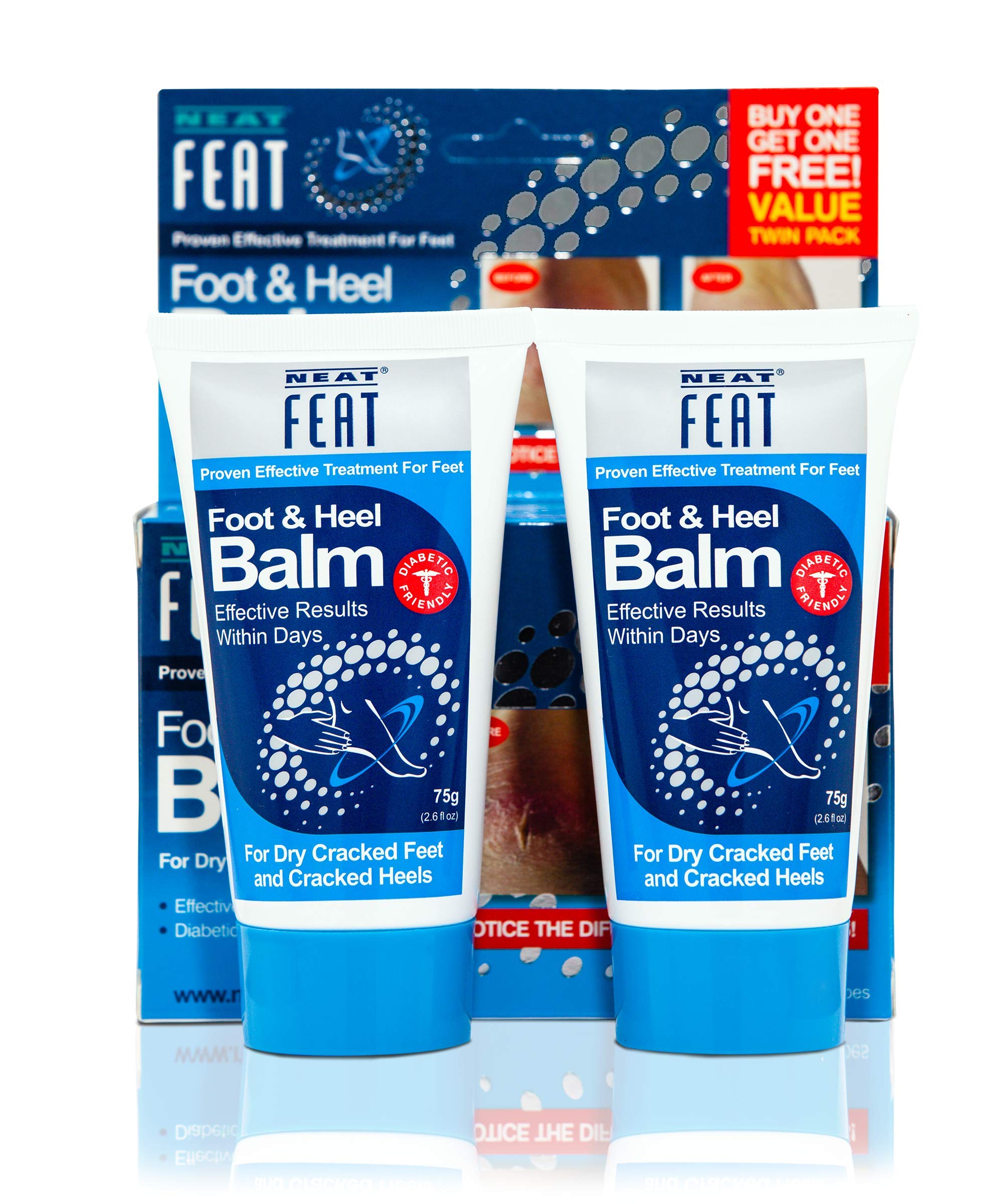 Neat Foot and Heel Balm Twin Pack 2 x 75g – Clearance Stock (Best Before 1–2 Years)