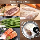 GOYERRNES 1100W WiFi Sous Vide Cooker, Precision Immersion Circulator view 6