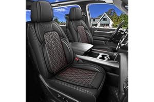 DuDuWang Car Seat Cover Custom Fit for Ford F150 2009-2024 Faux Leather Seat Cover Set Compatible with Crew Quad Regular Cab 