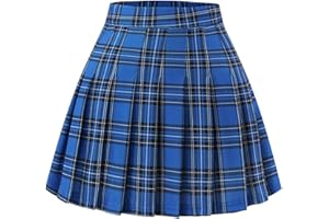 FindDress Women’s Pleated Skirt Mini Skater Basic Skirt School Cheerleader