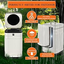 Kopuncare Dog Poop Trash Can Outside, 5L/1.3Gal