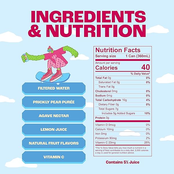 PRICKLEE PRICKLY PEAR CACTUS WATER – PACKED WITH ANTIOXIDANTS, ELECTROLYTES, VITAMIN C – NATURAL SPORTS DRINK FOR IMMUNITY, & RECOVERY – NON-SPARKLING, LOW-SUGAR, LOW-CALORIE, NO CAFFEINE