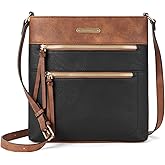 BOSTANTEN Crossbody Purses for Women Medium Shoulder Bag Quilted Handbags with Zipper Pocket