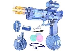 Water Gun for Kids Adults with Realistic Muzzle Flame Cool Pistol Guns High Capacity Squirt Guns with Goggles Summer Outdoor 