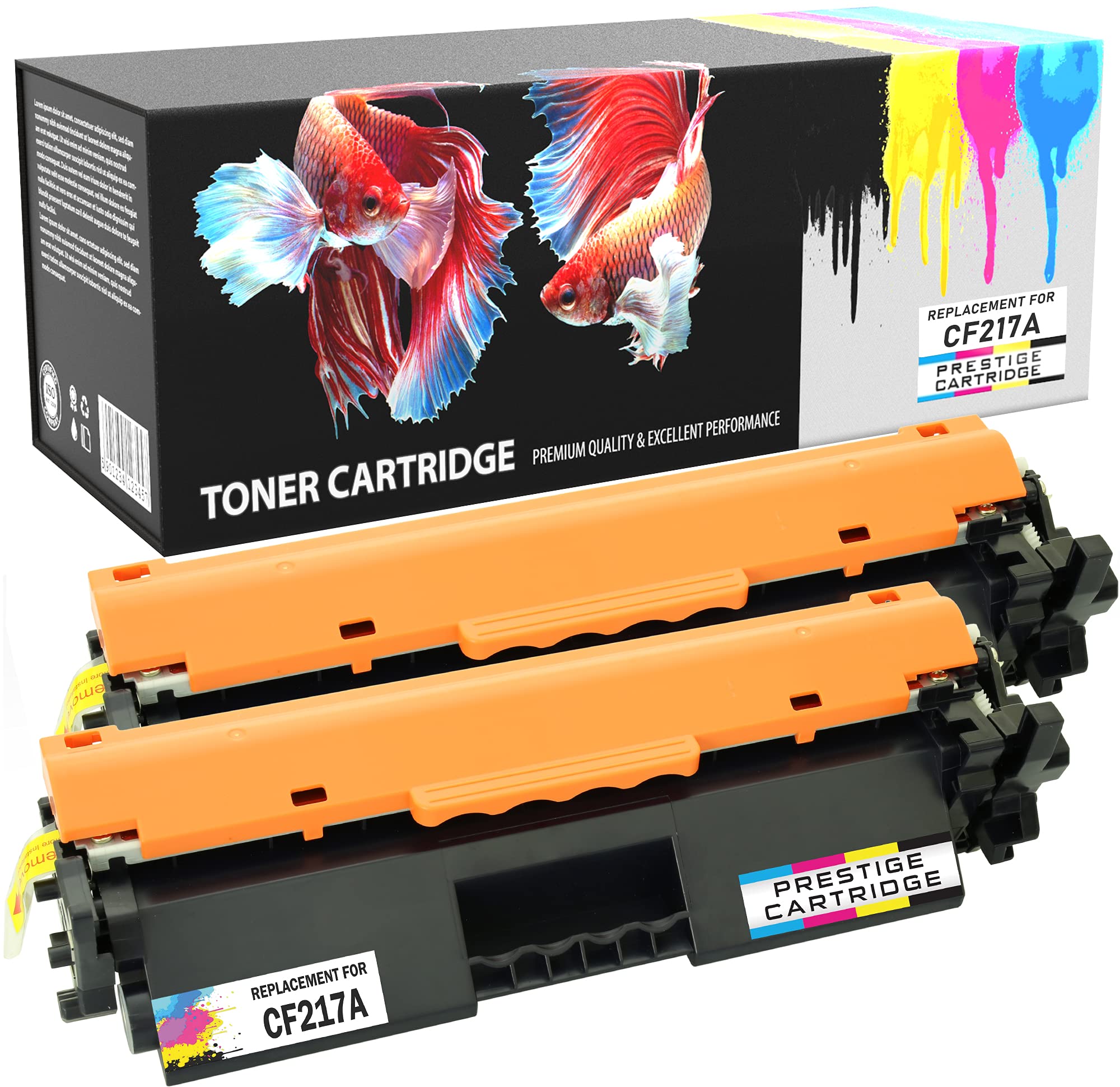 PRESTIGE CARTRIDGE CF217A 17A Compatible Toner Cartridge for HP LaserJet Pro M102 M102a M102w LaserJet Pro MFP M130 M130a M130fn M130fw M130nw - 2 Black