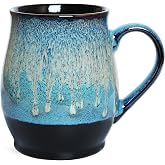 Bosmarlin Extra Large Ceramic Coffee Mug, 25 Oz, Dishwasher and Microwave Safe, Big Oversized Tea Cup for Office and Home, (Blue, 1) (25 Oz, Blue)