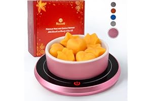 Nouvati 4-in-1 Wax Melt Warmer/Candle Warmer/Mug Warmer/Coffee Warmer for Desk Auto Shut-Off: Excellent Heating, Advanced Sen