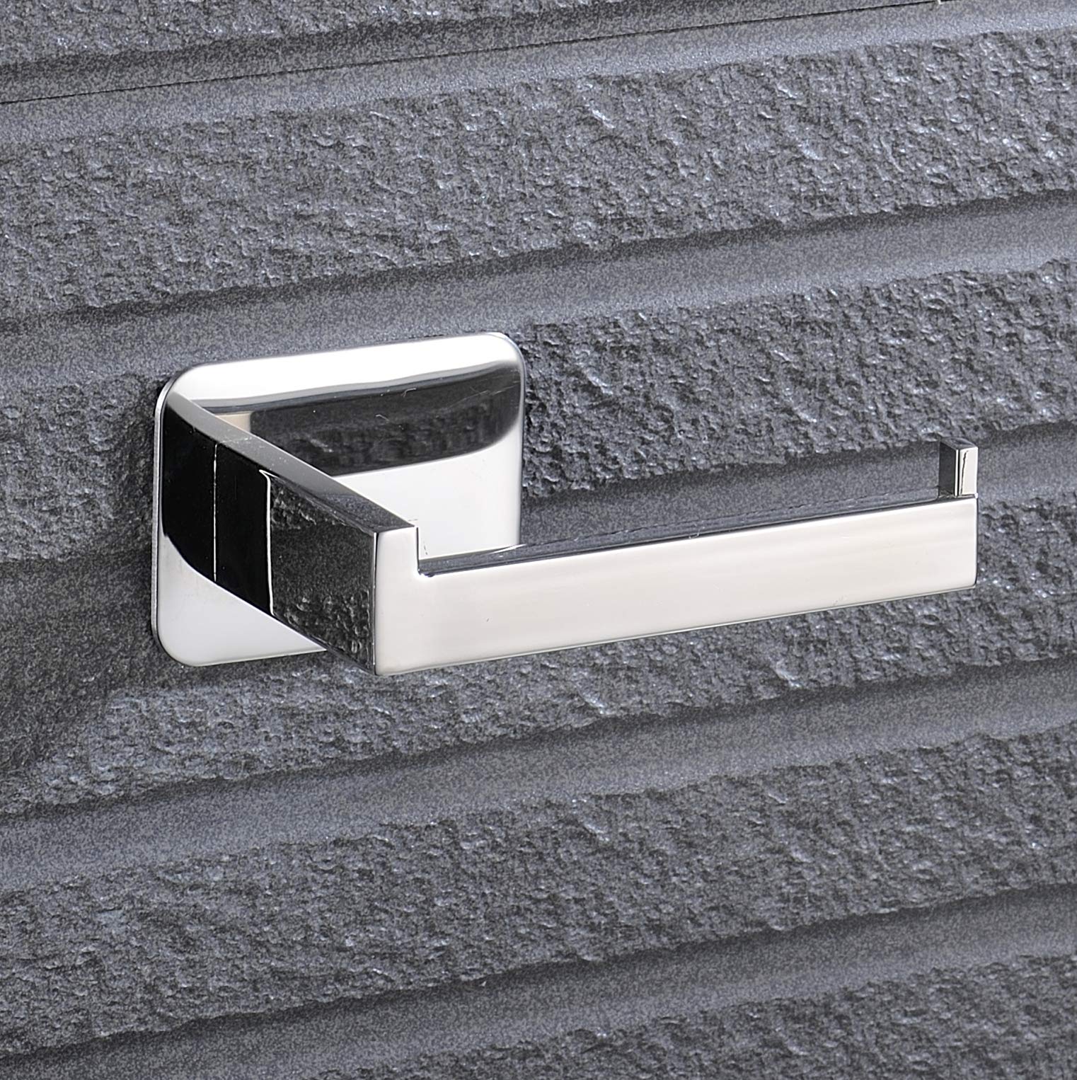 Celbon SUS 304 Stainless Steel Toilet Roll Holder Self Adhesive Suction Chrome Finish Toilet Paper Holder Rack Bathroom Accessories Paper Dispenser