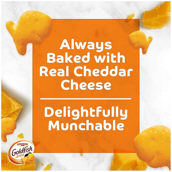 GOLDFISH CHEDDAR CHEESE CRACKERS, 10 OZ BAG