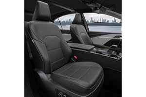 FEINEPRO for Toyota Camry Seat Covers LE SE 2025 2026 - Custom Fit Car Seat Covers Full Set, Leather Seat Covers for Cars, Waterproof Car Seat Cover, Black