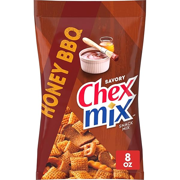 CHEX MIX SNACK MIX, HONEY BBQ, SNACK BAG,...