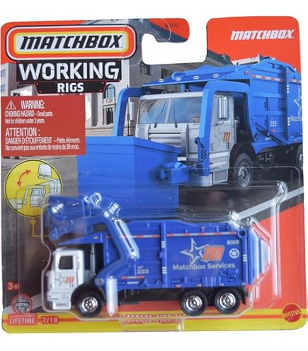 Amazon.com: Matchbox Garbage King XL, Working Rigs 3/16 (N3242
